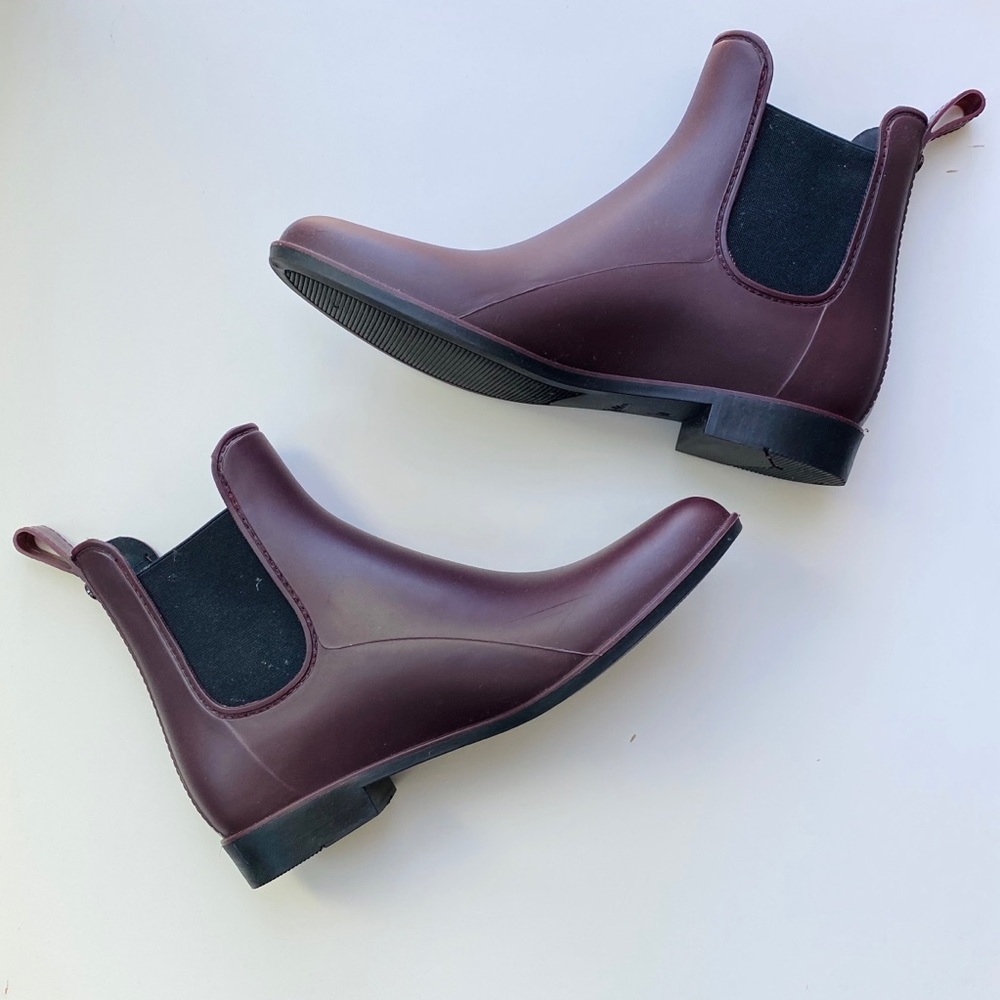 Sam Edelman Tinsley maroon Chelsea rain boot